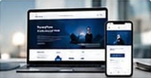 Webauftritt auf Laptop, Tablet und Smartphone